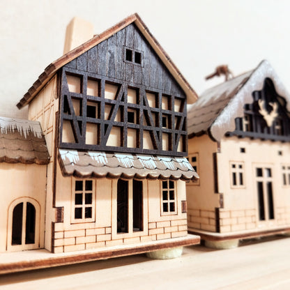 Light-Up Wood Cabin Ornament