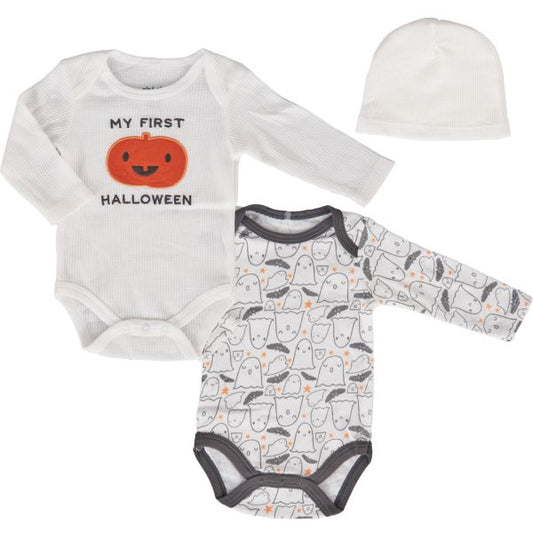My First Halloween 3pc Bodysuit Set