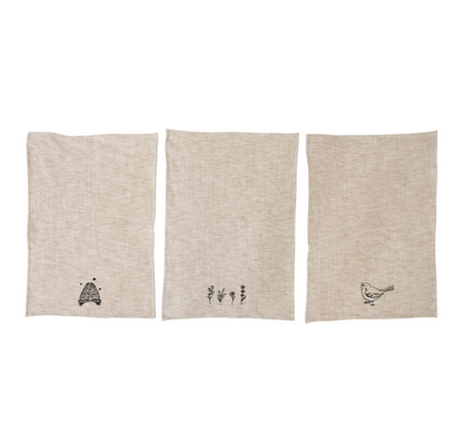 Cotton Blend Towel w/ Embroidery
