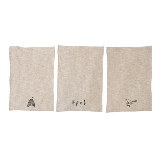 Cotton Blend Towel w/ Embroidery