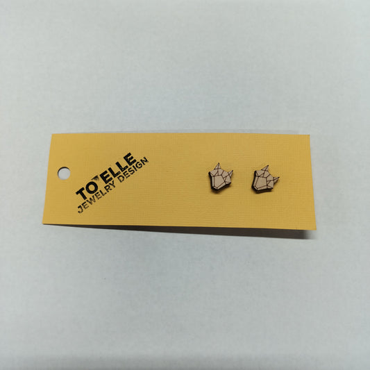 Lori Wooden Stud Earrings