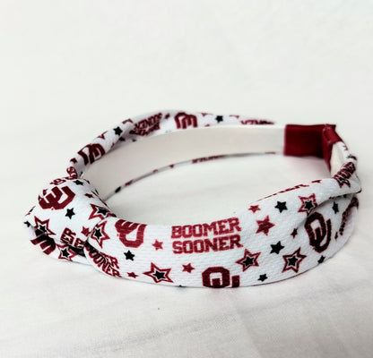 OU or OSU Knotted Headband