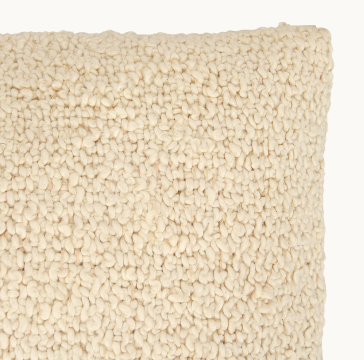Woven Cotton Boucle Pillow