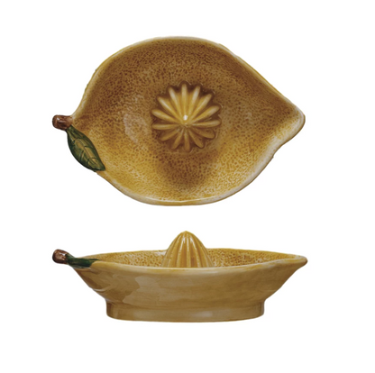 Stoneware Lemon Shaped Juicer
