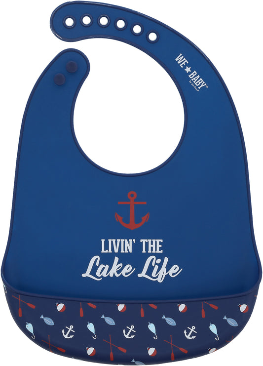 Lake Life Silicone Catch-All Bib