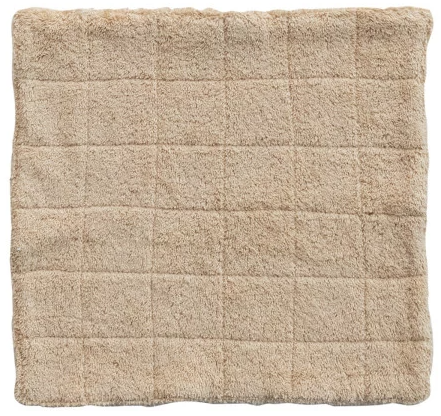 Quilted Cotton Terry Wash Cloth w/ Loop