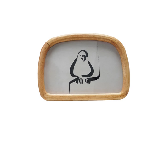 Rubberwood Arched Photo Frame, Natural