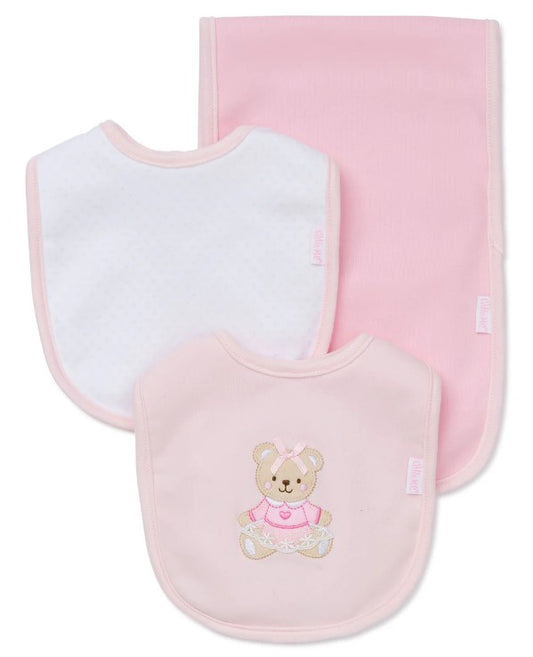 Sweet Bear Bib & Burp Set