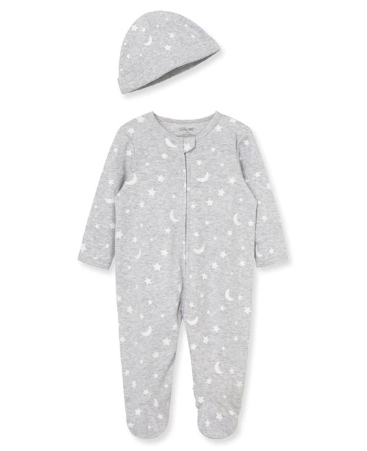 Moon and Stars Footie w/ Hat