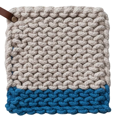 Square Crochet Pot Holder w/ Loop