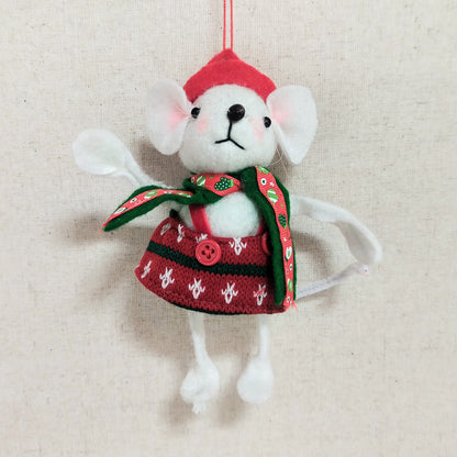 Caroler Mouse Ornament
