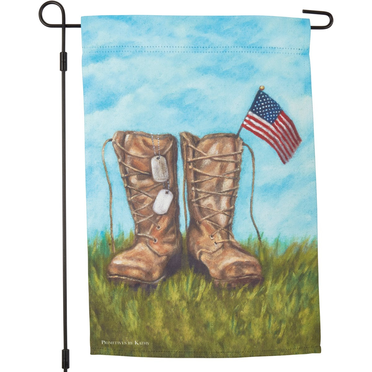 Soldier's Boots Garden Flag