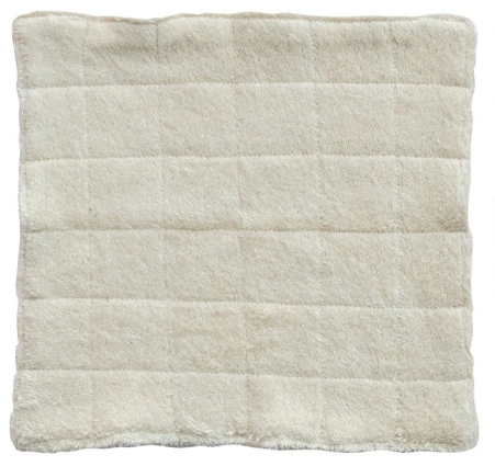 Quilted Cotton Terry Wash Cloth w/ Loop