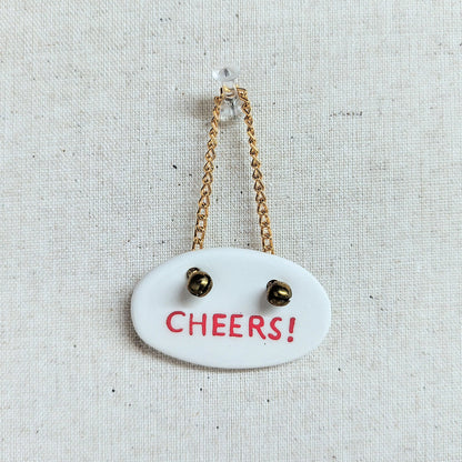 Ceramic Christmas Word Ornament