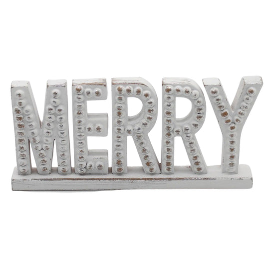 Resin Merry Sign