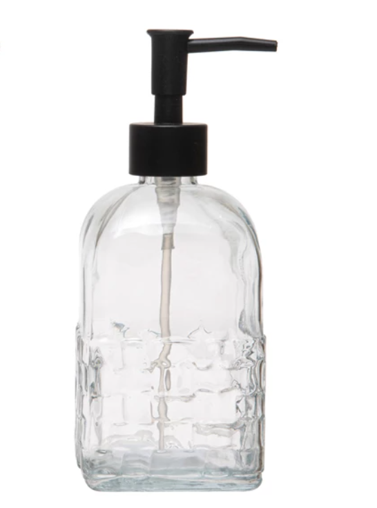 Pressed Glass Soap Dispenser