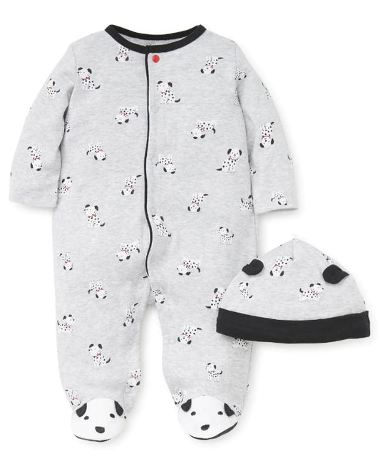 Dalmatian Footie w/ Hat