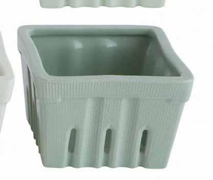 Stoneware Berry Basket