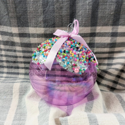 Glass Bubblegum Ball Ornament