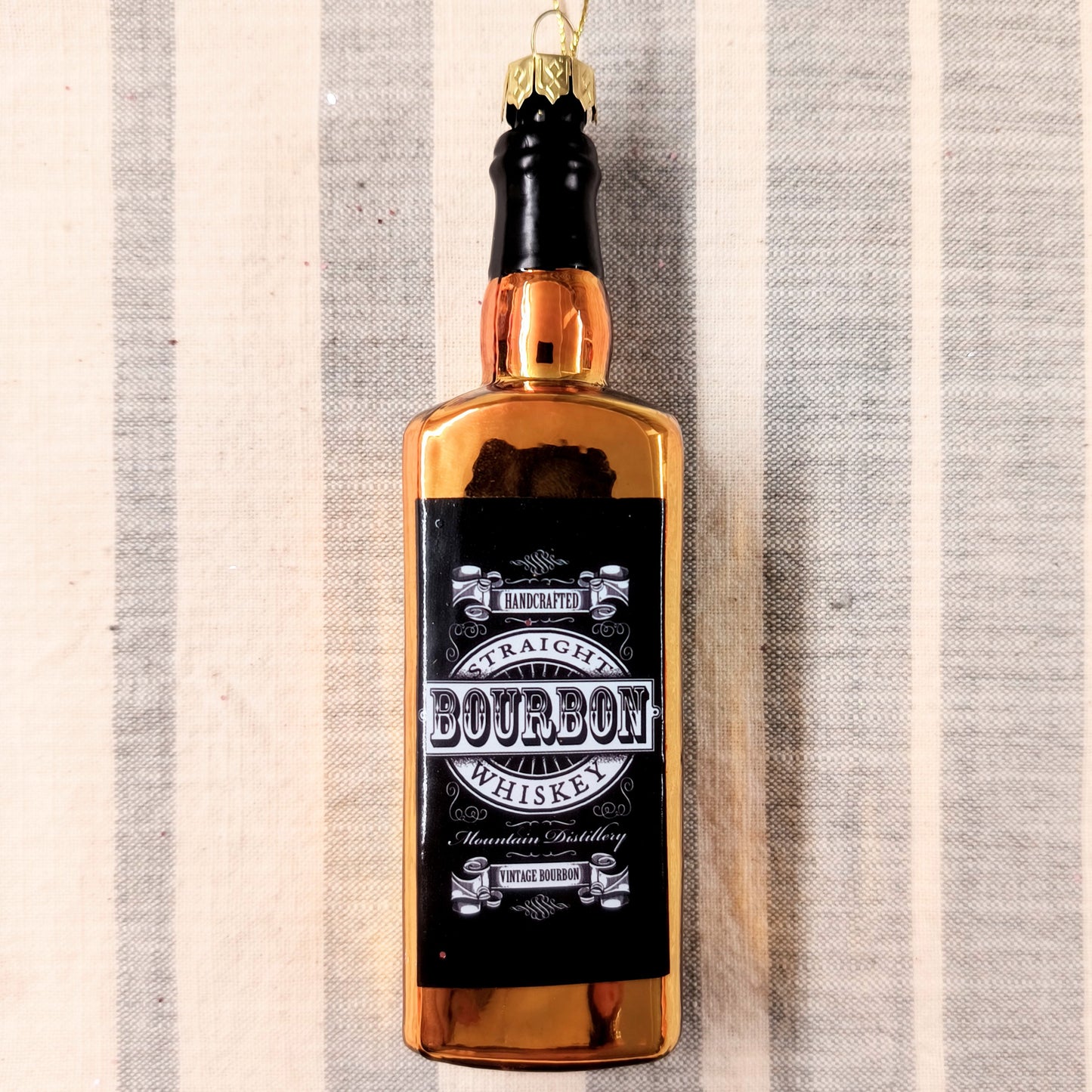 Glass Alcohol Bottle Ornament