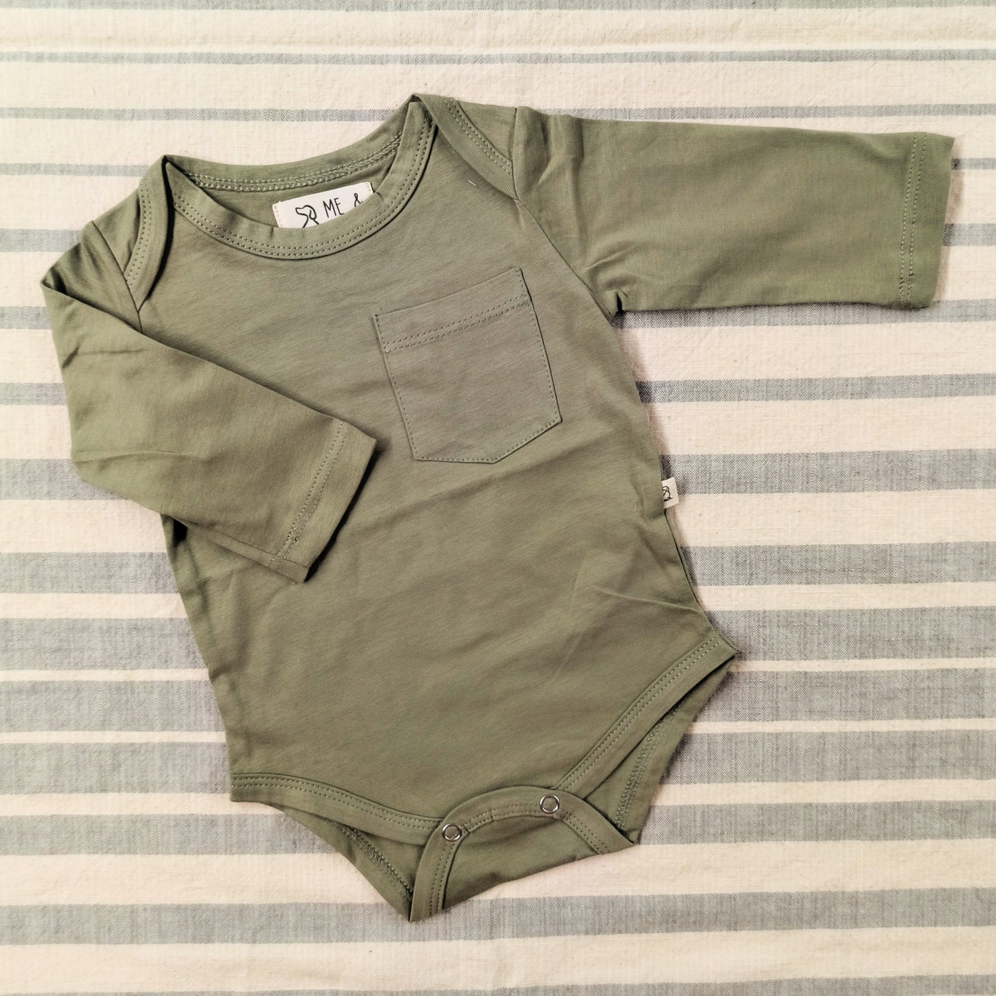 Long Sleeve Onesie - Sage