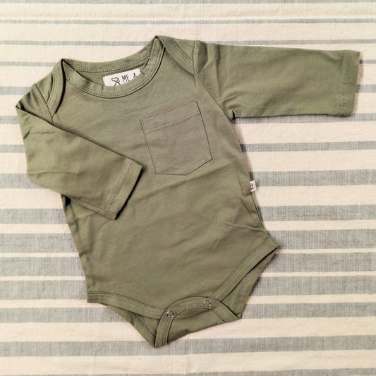 Long Sleeve Onesie - Sage