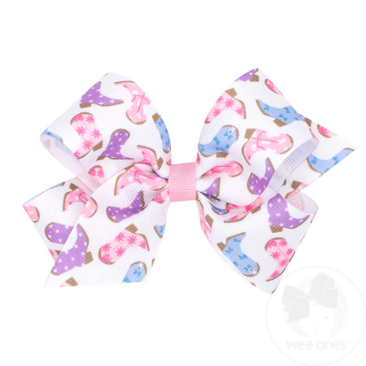 Medium Multicolor Boots Hairbow