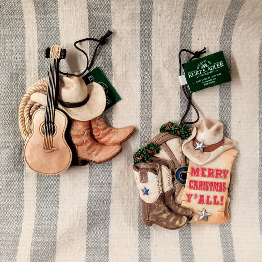 Western Boots Ornaments