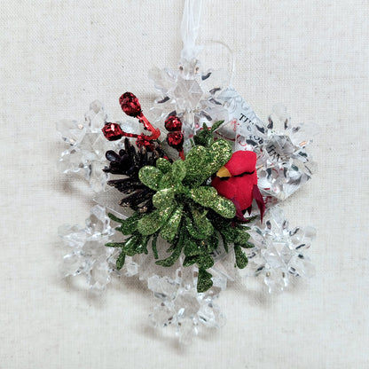 Snowflake w/ Cardinal