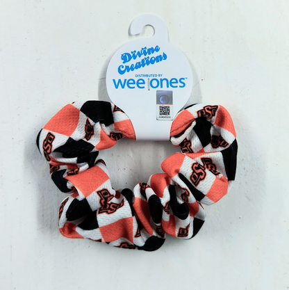 Check Pattern OU or OSU Scrunchie