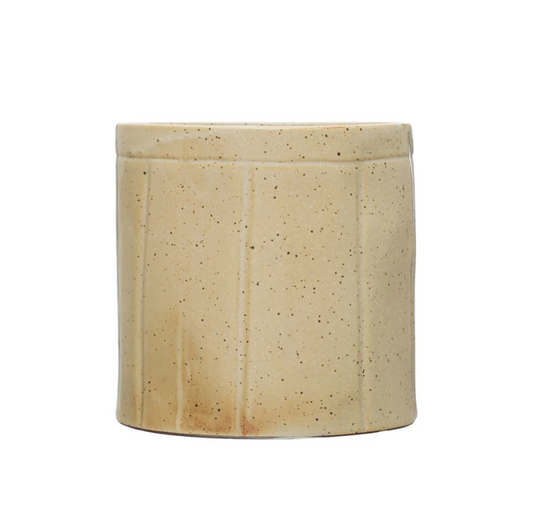 Decorative Stoneware Crock w/ Lines