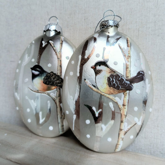 4.5" Bird Disc Ornament