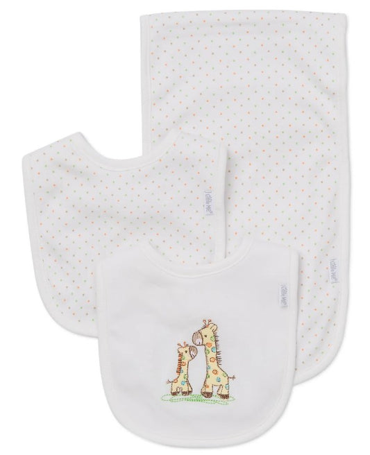 Giraffe Bib & Burp Set