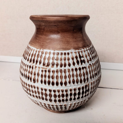 Striped Ceramic Vase