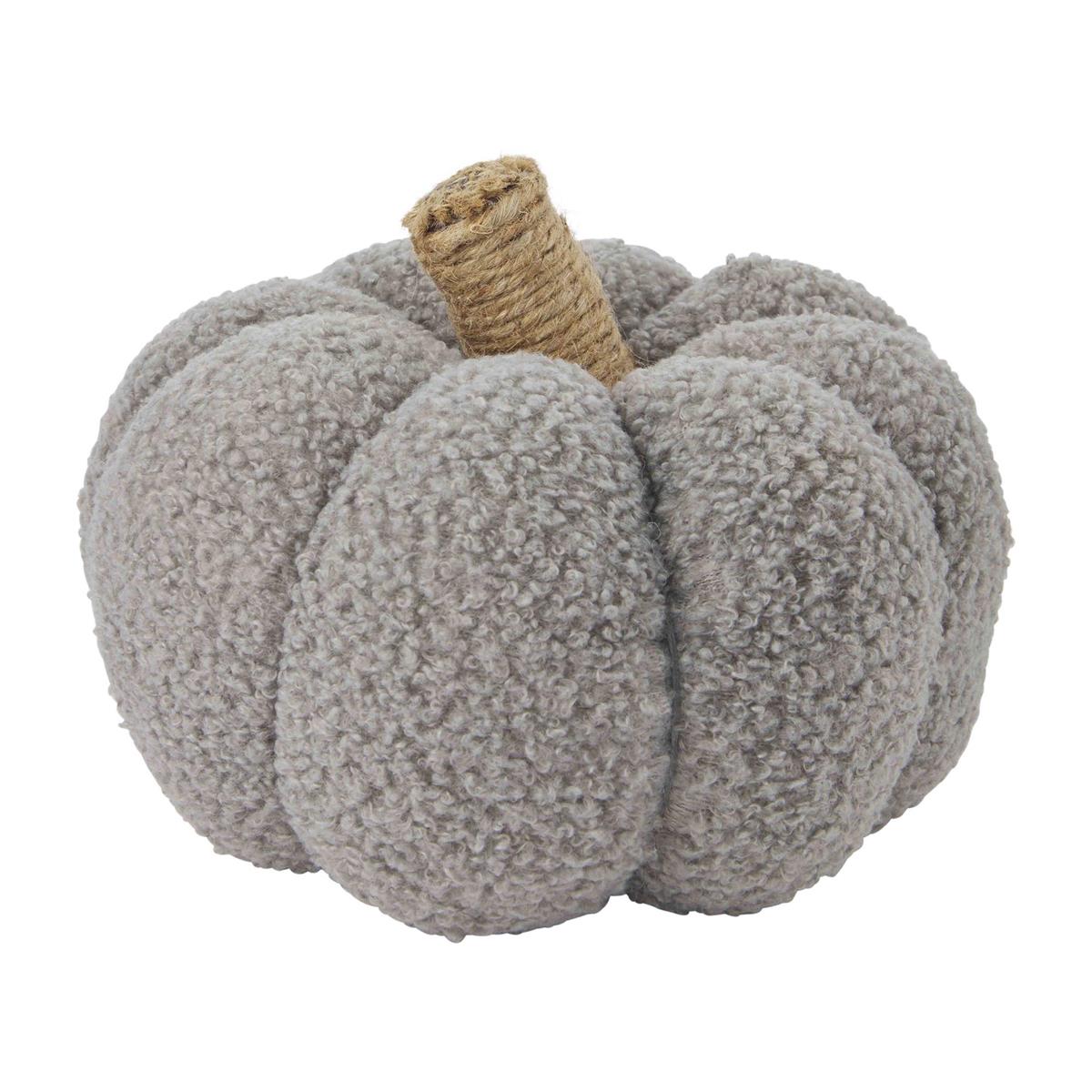 Sm Grey Shearling Pumpkin