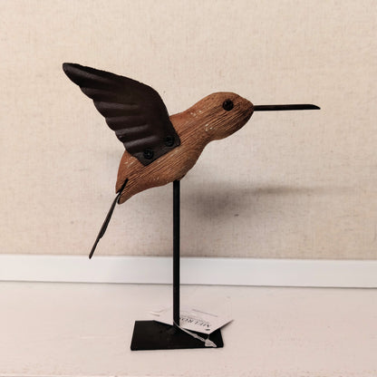 Wood/Iron Hummingbird Decor