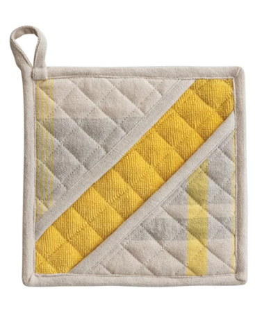 Quilted Cotton Pincher Pot Holder