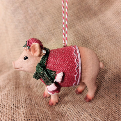 Sweater Farm Animal Ornament