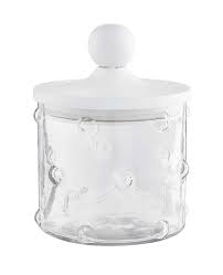 Sm Hobnail Glass Canister