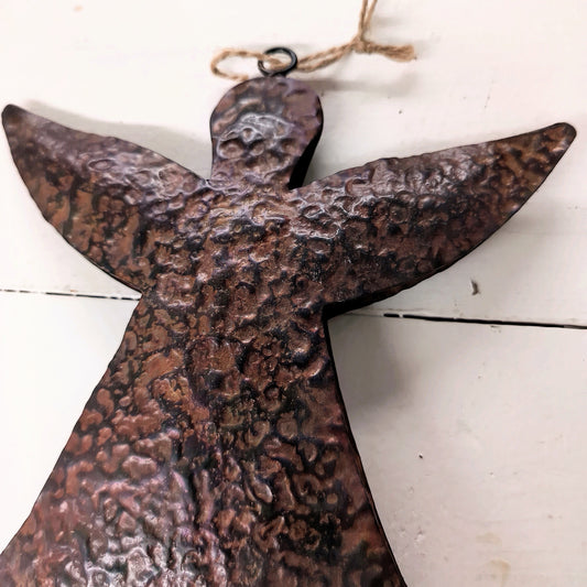 6.5" Metal Angel Ornament