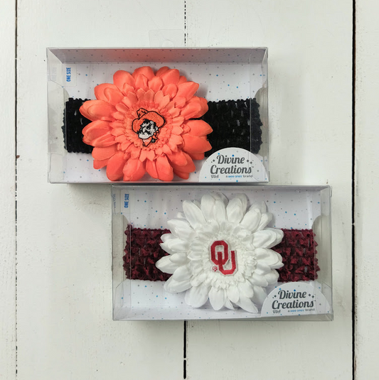 Daisy OU or OSU Headband w/ Gift Box
