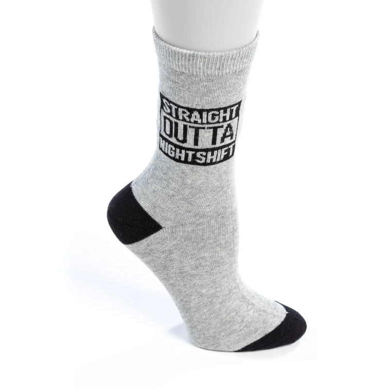 Straight Outta Night Shift Socks