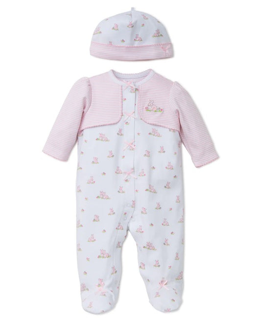 Baby Bunnies Footie w/ Hat