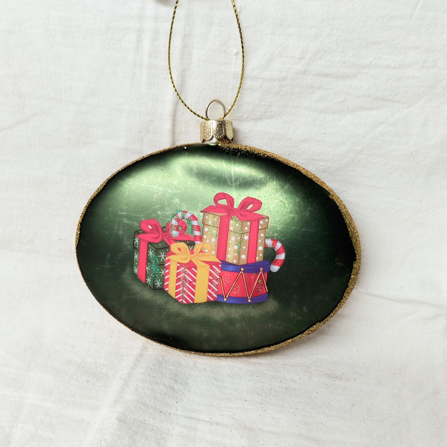 Holiday Games Glass Ornament