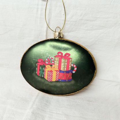 Holiday Games Glass Ornament