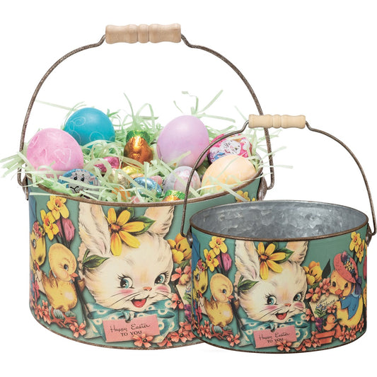 Bucket Set - Have a Happy Easter - set of large & small