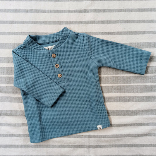 Waffle Shirt - Blue
