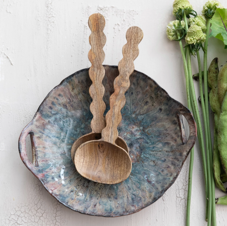 Stoneware Dish w/ Handles