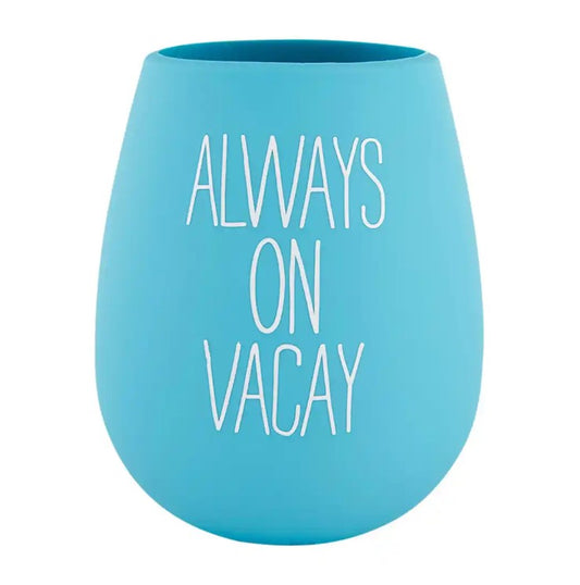Always On Vacay Silicone Glass