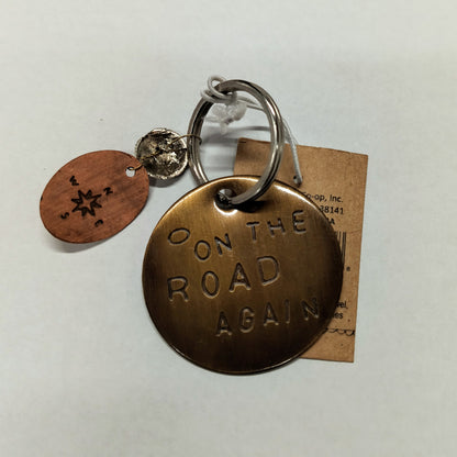 Brass Key Chain w/ Saying